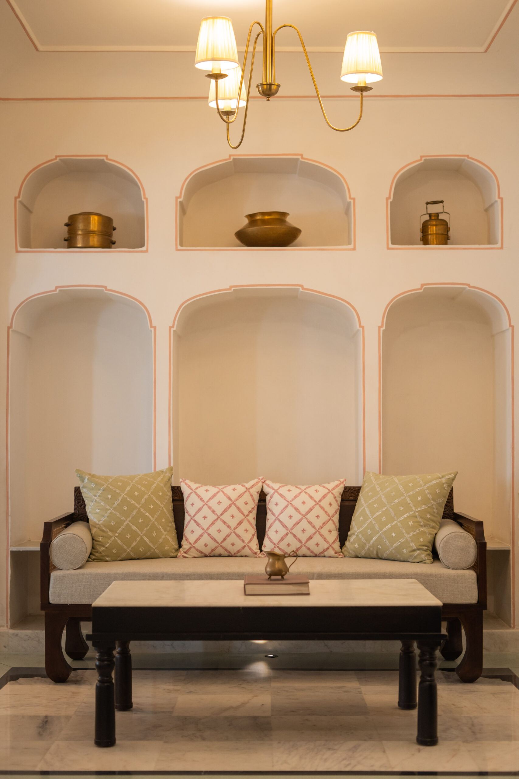 Padmaa suite interior — haveli bedroom with heritage detailing